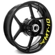 For Yamaha MT10 18-21 20 19 Racing Rim Wheel Stickers 17 inch Yellow
