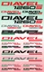 Motorcycle Stickers Decals for Ducati Diavel 1260 Set 2 Vinyl Laminated