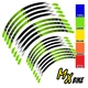 Honeycomb Dirt Bike Rim Wraps Sticker For Kawasaki KLX 400R 03-05 04