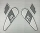 1975 Yamaha Gt 80B enduro fuel tank decals SET, OEM SPECS, NOS STYLE