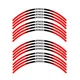 P03B For 2006-2021 Kawasaki Ninja 650R Red Wheel Sticker Set 20 19 18 17 16 15 1