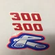 300 Displacement Decal Sticker Set  Radiator Shroud  Renthal Sticker KTM