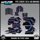 Graphics Kit for STACYC 12 EDRIVE and 16 EDRIVE BRUSHED Electron-Magenta Fade