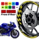 red Wheel Stickers Rim GP01 For Yamaha MT10 2018-2022 18 19 20 21 22