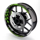 For Yamaha FJ09 MT-09 Tracer 18-24 GP01 Rim Wheel Stickers Decal 17 inch Green