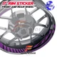 17 inch Rim Sticker Letters Decal For Honda CBR 1000RR-R Fireblade 20-22 23 24