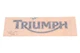 New OEM Triumph T3900448 Fuel Tank White Decal NOS