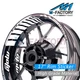 Racing 17 Inch Wheel Green Rim Stickers AA02 For Kawasaki ER6F 09-16 10 11 14 15