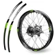 Green R02B Wheel Rim Sticker Decal Tapes For Kawasaki KLX 400 2000-2016