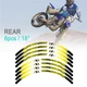 21" 18" A01B Stripe Dirt Bike Wheel Rim Stickers For BETA 400 RS 2011, 2013-2014