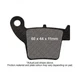 EBC Motorcycle TT Brake Pads Rear Right Honda Dall-Ara XR 250 SM 2004