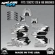 Graphics Kit for STACYC 12 EDRIVE and 16 EDRIVE BRUSHED Fracture Series - White