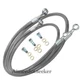 Front+Rear Brake Braided Hose Line for Honda CRF250R CRF250RX CRF450R CRF450RX.