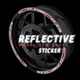 Reflective Wheel Sticker Stripes SH15 For Honda VFR800F Sports Tourer 17-20