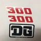 300 Displacement Decal Sticker Set  Radiator Shroud  DG Sticker KTM