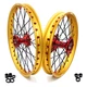 KKE 21/19 Cast MX Wheels Fit Honda CRF450L CRF250RX CRF450RX 2020-2026 Gold Rims
