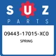 09443-17015-XC0 Suzuki Spring 0944317015XC0, New Genuine OEM Part