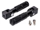 Pillion footrest set CNC black for Beta RR 50, RR 125 2021-