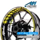 White Racing MOTO Wheel Decal Stickers For Kawasaki Ninja 650R 2006-2021
