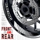 Black GP07 Wheel Rim Decal Graphic For Kawasaki Ninja 400 EX400 Ninja 650R