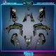 Yamaha YFZ 450R 450X Graphics kit 2014 2016 2018 to 2023 decals stickers ATV UTV