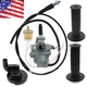 Carburetor & Handle Grip Bar & Throttle Cable For Honda Z50R 1979-1999 Carb 7/8"