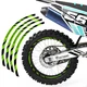 21" 18" A01B Stripe Dirt Bike Wheel Stickers For Yamaha TT-R 230 05-09 08 07 06