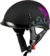 GMAX Hh 65 Corvus Helmet W/Peak Matte Black/Purple/Grey Xs H96510963