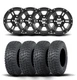 ITP SS212 14" Matte Black Wheels And Terra Hook Tires [27x11-14]