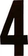 DIRT DIGITS #4 4" BLACK EXTREME DIGITS 3/P K XT43B-4