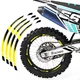 A01B Yellow 21" 18 inch Wheel Rim Tape Decal Sticker For Suzuki Dirt Bike