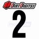 Dirt Digits XT63W-2 Extreme Digit Competition Stick-On Numbers for Graphics ci
