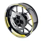 Yellow GP07 Racing 17" Rim Wheel Sticker For Yamaha MT09 18 19 20 21
