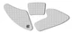 EAZI-GRIP  tank grips for BMW S1000XR  EVO clear  EVO110CL