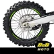 GREEN LINE Wheel Stickers Decals Dirt Bike For Kawasaki KLX 400R 03-05 04