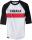 Factory Effex Yamaha Vintage Baseball T-Shirt 2X White/Black 17-87238