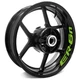 Green Inner Stripe Decal Wheel Stickers For Kawasaki ER6N 06-17