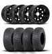 ITP Delta Steel 14" Wheels And Terra Hook Tires [27x11-14]