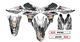 2014-2019 YZ 250 FX MERICA Grey Senge Graphics Kit Compatible with Yamaha