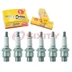 6 pc NGK 1473 BU8H BLYB Standard Spark Plugs for SF24 QL6VC 886M 6038 wg