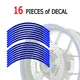For Kawasaki Ninja 650R 06-24 23 22 Wheel Edge Rim Stickers 17 inch C02B Blue