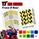 AA01 17 inch Wheel Rim Sticker Checkered For Ducati 899 PANIGALE 13-16 14 15 16