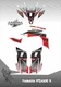 Yamaha YFZ 450R 450X 09-13  ATV QUAD  SEMI CUSTOM GRAPHICS KIT FLUID3