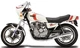 1981 Yamaha XJ550 Seca Complete PIN STRIPING DECALS SET - White/Red