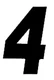 Dirt Digits Super X Numbers 5" Black #4 3-Pack