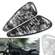 Pair Motorcycle Decals Fuel Gas Tank Stickers for Harley XL883 1200 Black Skull