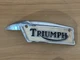 Vintage OEM 1982 TRIUMPH Motorcycle GAS TANK EMBLEM Left  Side ~ Badge