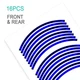 Blue S03B Morocycle Tape Wheel Sticker 17" For Triumph STREET CUP 17-19 18