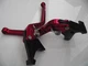 Yamaha YZF750R (93-98), CNC levers long red/chrome adjusters, F14/C777