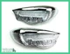 PETROL TANK BADGES FOR TRIUMPH UNIT 500 650 1966-68(PAIR)GENUINE 82-6887 82-6888